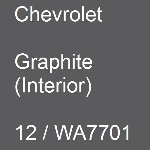 Chevrolet, Graphite (Interior), 12 / WA7701.